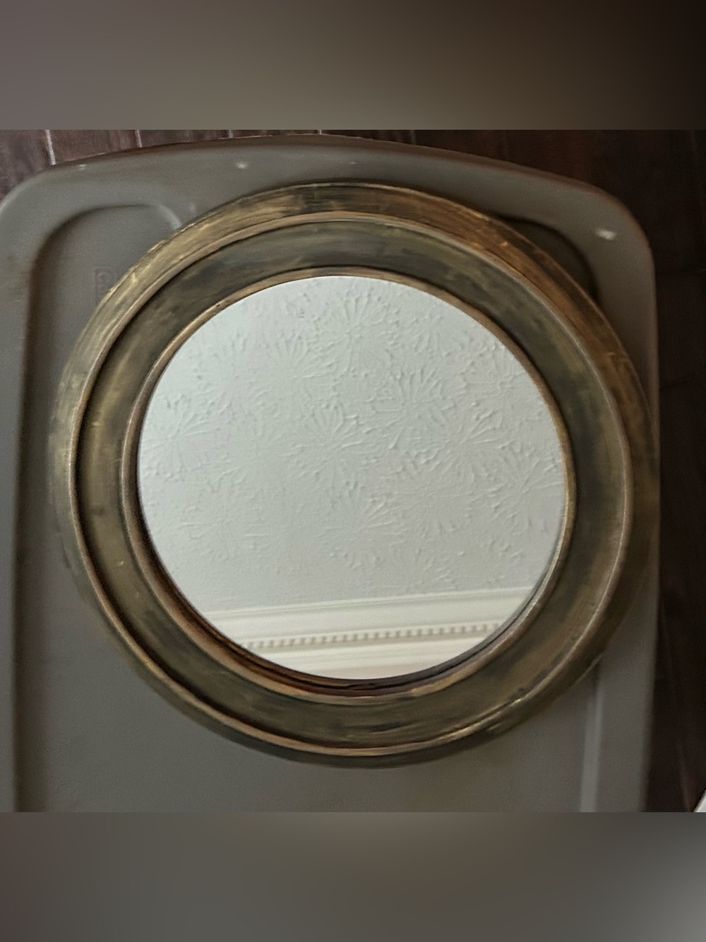 Small Round Wall Mirror - Elegant Accent